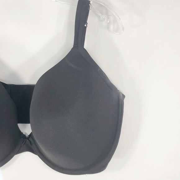 Cacique 44G Bra Plunge Cotton Stretch Plus Size Lane Bryant Underwire Solid 72 - Picture 3 of 11